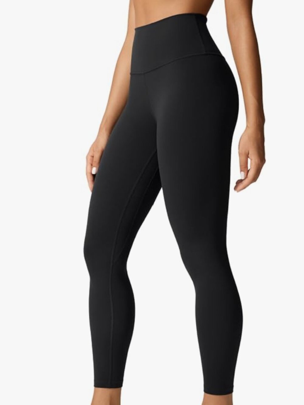 NWOT CRZ YOGA Butterlift High Waisted Black Leggings 25" Sz M